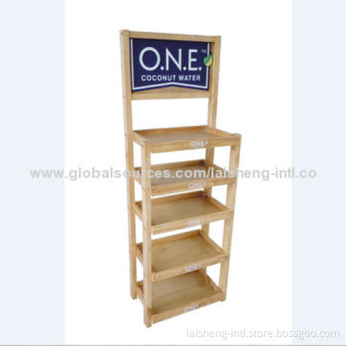 Wooden Drink and Beverage Display Stands